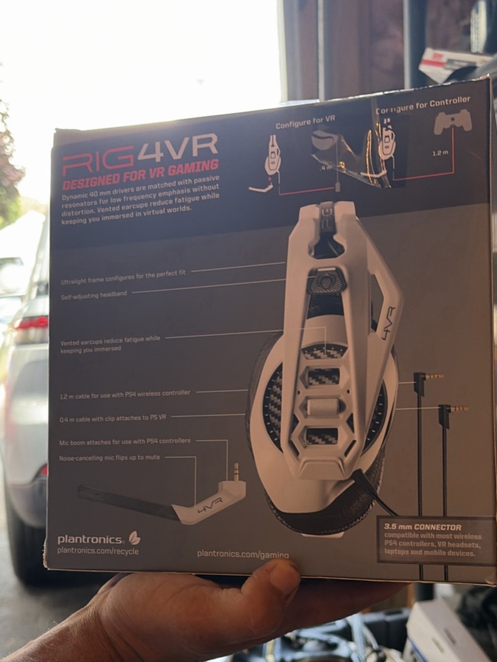 RIG4VR White Gaming Headset for VR